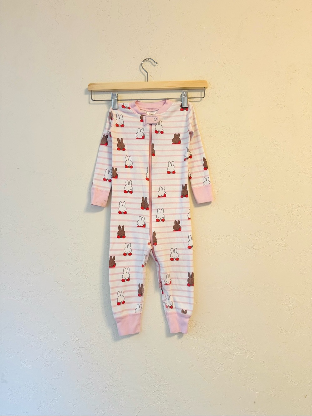 Hanna Andersson Miffy 2-Way Zip Sleeper pajamas